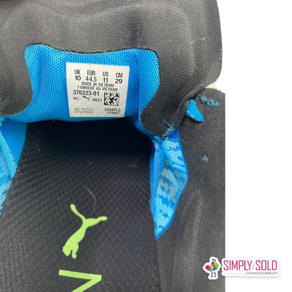 Puma Deviate Nitro Wildwash Running Shoes Men's Blue Mesh Sneakers Lace-Up 11 - Picture 11 of 11